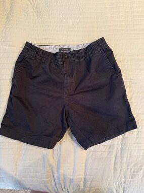Tommy Hilfiger Navy Flat-Front Elastic-Waist Shorts